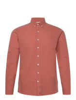 Lindbergh - Linen/Cotton Shirt L/S - Lininiai marškiniai - Balta