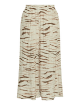 MSCH Copenhagen - Mschtania Hw Ankel Pants Aop - Plačios kelnės - Kreminė spalva