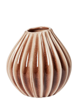 Broste Copenhagen - Wide Vase S - Tulpių vaza - Ruda