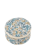Bon Dep - Jewlery Box Round In Liberty Print - Papuošalų dėžutė - Mėlyna