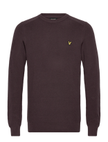 Lyle & Scott - Engineered Rib Crew Neck - Apvalios apykaklės megztinis - Ruda