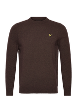 Lyle & Scott - Lambswool Blend Crew Neck Jumper - Apvalios apykaklės megztinis - Ruda