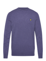 Lyle & Scott - Lambswool Blend Crew Neck Jumper - Apvalios apykaklės megztinis - Violetinė
