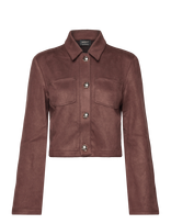 Bardot - Lorenzo Vegan Suede Shirt - Lengva vasarinė striukė - Ruda