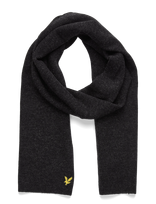 Lyle & Scott - Lambswool Ribbed Scarf - Žieminis šalikas - Pilka
