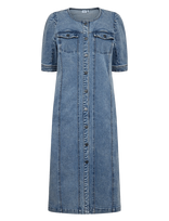 Nümph - Nusilva Dress - Džinsinė suknelė - Mėlyna