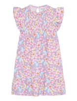 Minymo - Dress Ss Aop - Laisvalaikio suknelė be rankovių - Violetinė