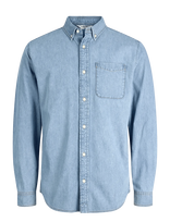 Jack & Jones - Jjebrook Jjoxford Shirt Akm 990 Noos - Džinsiniai marškiniai - Mėlyna