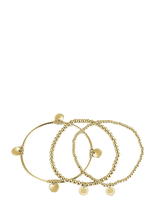 Bud To Rose - Capri 3-Pack Bracelet Gold - Apyrankė - Aukso