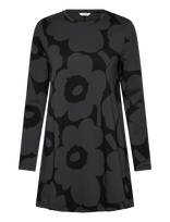 Marimekko - Kevät Unikko - Trumpa suknelė - Pilka