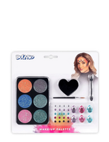IPK - Glitter Face Paint Set With Face Jewels - Veido dažai - Marga / raštuota