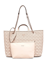 GUESS - Giully Ii Large 2 In 1 Tote - Rankinė - Kreminė spalva