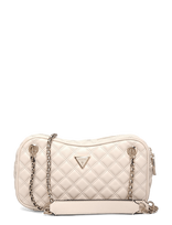 GUESS - Giully Ii Shoulder Satchel - Rankinė - Kreminė spalva