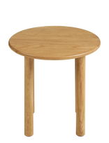 House Nordic - Edda - Side Table, Oak, Natural, Ø40X40Cm - Kavos staliukas