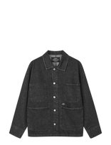 Mads Nørgaard - Arizona Black Denim Chore Jacket - Džinsinis švarkas be pamušalo - Juoda