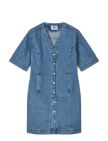 Mads Nørgaard - Luke Denim Vigga Dress - Trumpa suknelė - Mėlyna