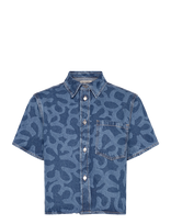 Marimekko - Maridenim Kuvata Kukka - Džinsiniai marškiniai - Mėlyna