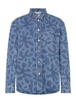 Marimekko - Maridenim Vaihe Kukka - Džinsiniai marškiniai - Mėlyna