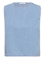 Coster Copenhagen - Denim Shirt With Embroidery - Džinsiniai marškiniai - Mėlyna