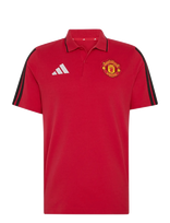 Adidas Performance - Manchester United F.c. Dna Polo - Sportiniai trumparankoviai polo marškinėliai - Raudona