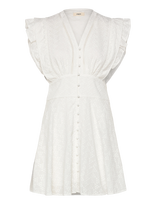 SUNCOO Paris - Cybille - Trumpa suknelė - Balta