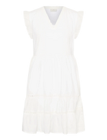 Kaffe - Kavalerie Dress - Trumpa suknelė - Balta