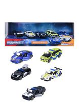 Majorette - Majorette Rescue World 5-Pack Gift Box - Policijos automobiliai - Marga / raštuota