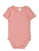 Müsli By Green Cotton - Rib Stripe S/S Body - Marškinėliai trumpomis rankovėmis - Raudona