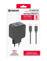 NACON - Switch 2 A/C Adaptor - Kita - Juoda