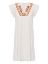 Cream - Crwilja Dress - Iki kelių ir midi suknelės - Balta