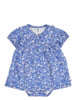 Müsli By Green Cotton - Primrose Puff S/S Dress Body - Suknelė trumpomis rankovėmis kūdikiui - Mėlyna