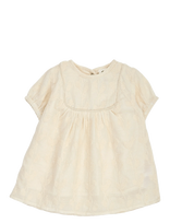 Müsli By Green Cotton - Poetry Puff S/S Dress Baby - Suknelė trumpomis rankovėmis kūdikiui - Kreminė spalva