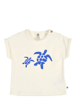 Müsli By Green Cotton - Turtle Print S/S T Baby - Marškinėliai trumpomis rankovėmis - Kreminė spalva