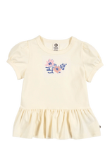 Müsli By Green Cotton - Primrose Peplum Puff S/S T - Marškinėliai trumpomis rankovėmis - Kreminė spalva