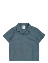 Müsli By Green Cotton - Chambray S/S Shirt Baby - Marškiniai trumpomis rankovėmis - Pilka