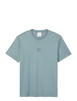 Calvin Klein - Ss Supima Emblem Logo Tee - Marškinėliai trumpomis rankovėmis - Mėlyna