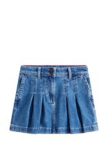 Tommy Hilfiger - Denim Pleated Skirt - Džinsinis sijonas - Mėlyna