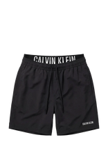 Calvin Klein - Medium Drawstring Boxer - Sportiniai maudymosi šortai - Juoda