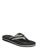 Tommy Hilfiger - Th Webbing Summer Sandal - Šlepetės - Juoda