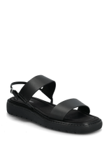 Calvin Klein - Sq Molded Sandal Slin Lth - Platforminės basutės - Juoda