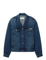 Calvin Klein Jeans - 90S Horizon Trucker - Džinsinis švarkas be pamušalo - Mėlyna