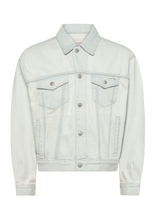 Calvin Klein Jeans - 90S Bleachout 205 Trucker - Džinsinis švarkas be pamušalo - Mėlyna