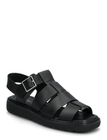 Calvin Klein - Sq Molded Sndl Fisher Lth - Platforminės basutės - Juoda