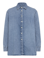 Calvin Klein Jeans - Oversized Shirt Vintage Bell - Džinsiniai marškiniai - Mėlyna