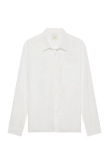 Calvin Klein - Ls Solid Linen Classic Shirt - Lininiai marškiniai - Balta