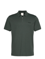 Calvin Klein - Ss Supima Zip Polo - Marškinėliai trumpomis rankovėmis - Chaki spalva