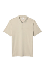 Calvin Klein - Ss Supima Zip Polo - Marškinėliai trumpomis rankovėmis - Smėlio