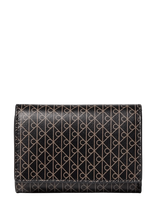 Calvin Klein - Emblem Aop Trifold W/ Zip Pocket - Piniginė - Juoda