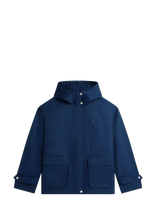 Tommy Hilfiger - Cotton Nylon Utility Short Parka - Striukė - Tamsiai mėlyna
