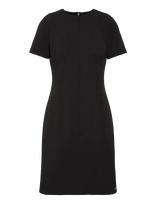 Calvin Klein - Scuba Crepe Knee Length Ss Dress - Iki kelių ir midi suknelės - Juoda